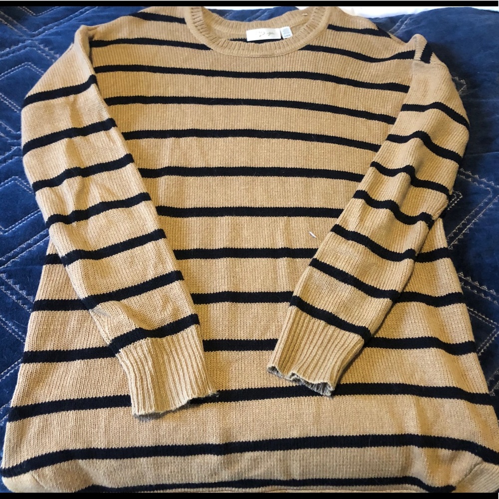 RD Style Brown & Black striped sweater